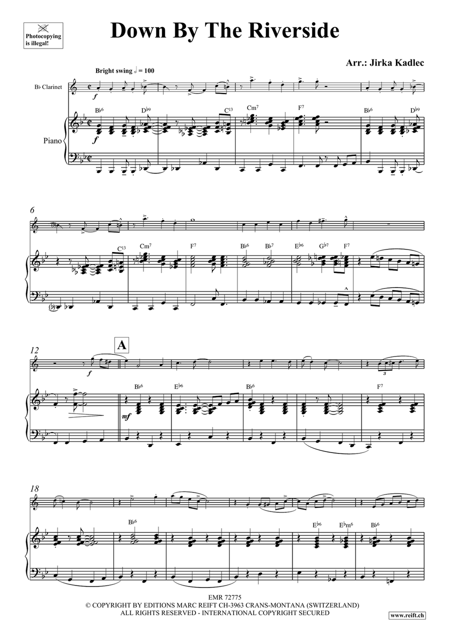 Down By The Riverside Down By The Riverside Clarinet Solo scores gallery preview page 4
