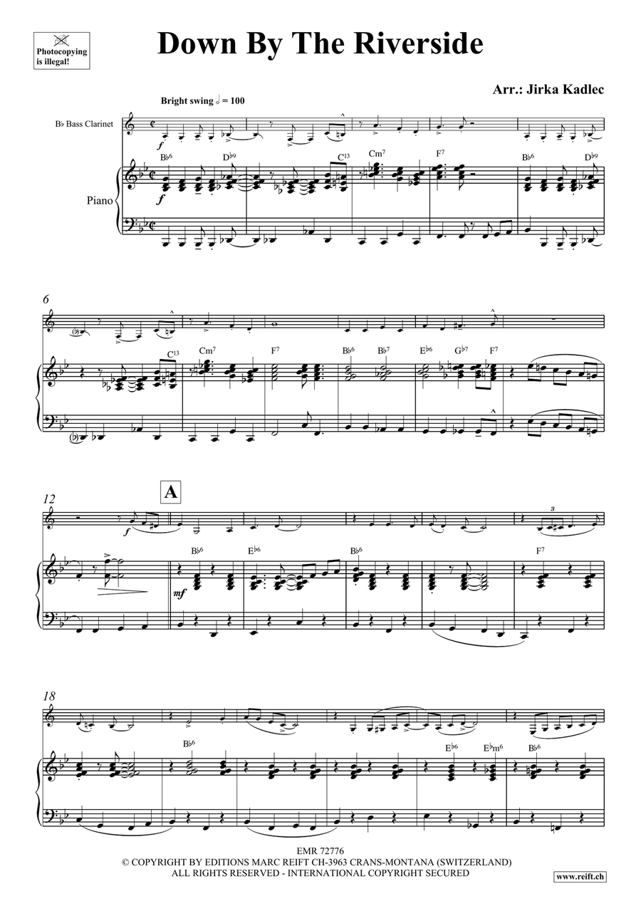 Down By The Riverside Down By The Riverside Bass Clarinet scores gallery preview page 4