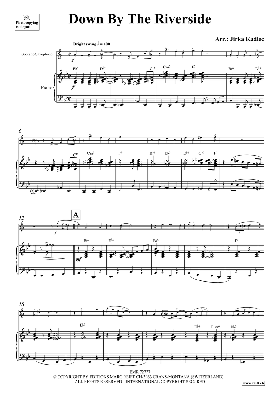 Down By The Riverside Down By The Riverside Soprano Saxophone scores gallery preview page 4