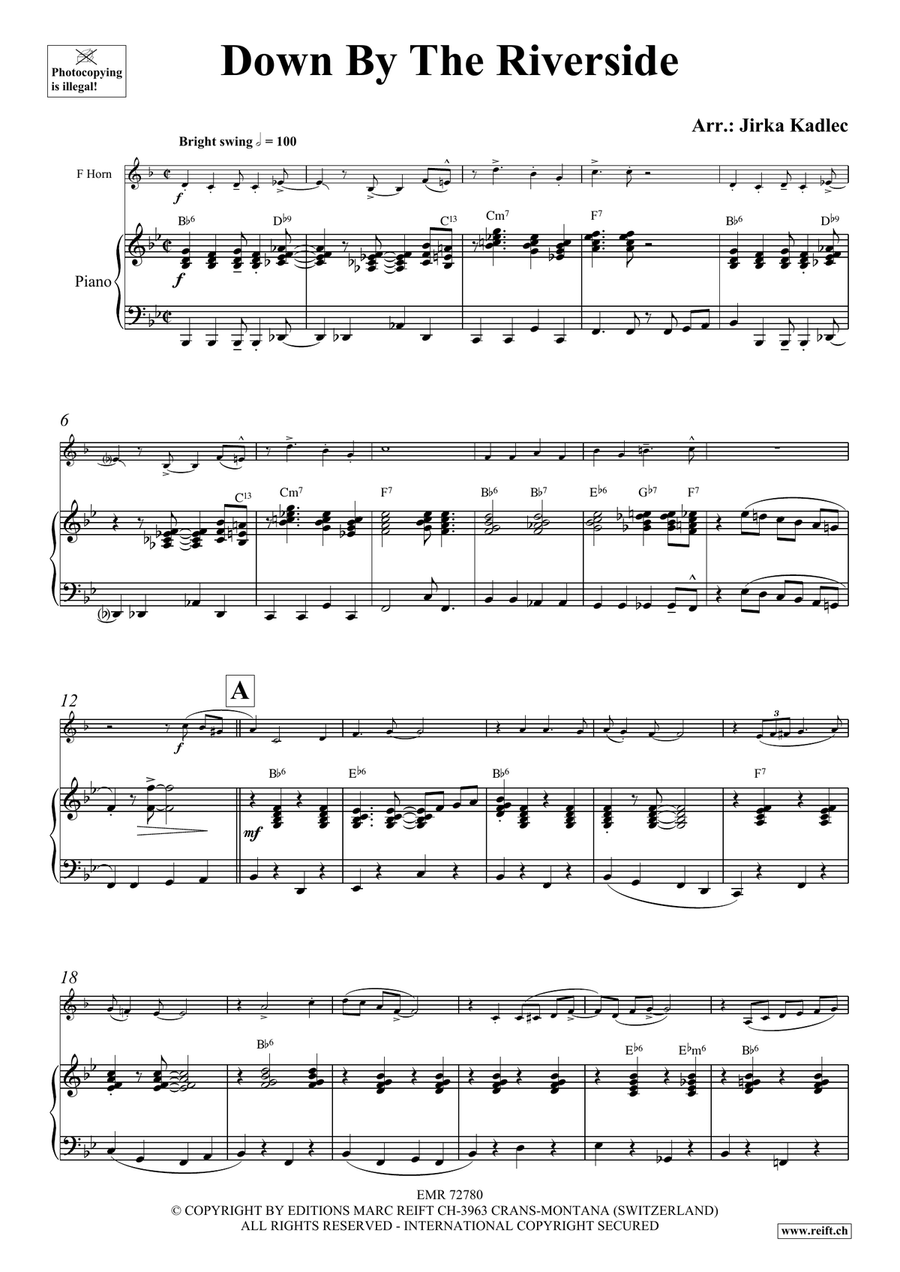 Down By The Riverside Down By The Riverside Horn scores gallery preview page 4
