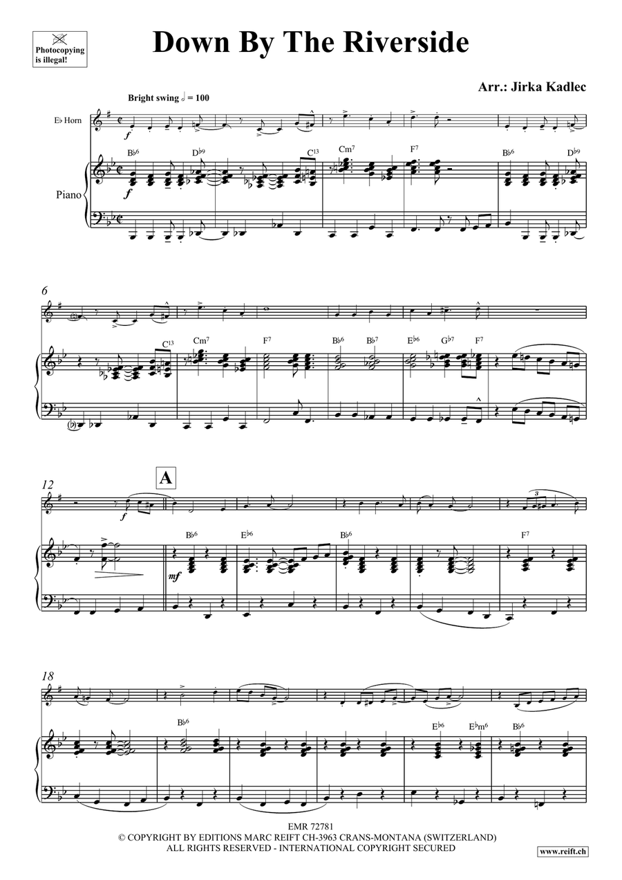 Down By The Riverside Down By The Riverside Horn scores gallery preview page 4
