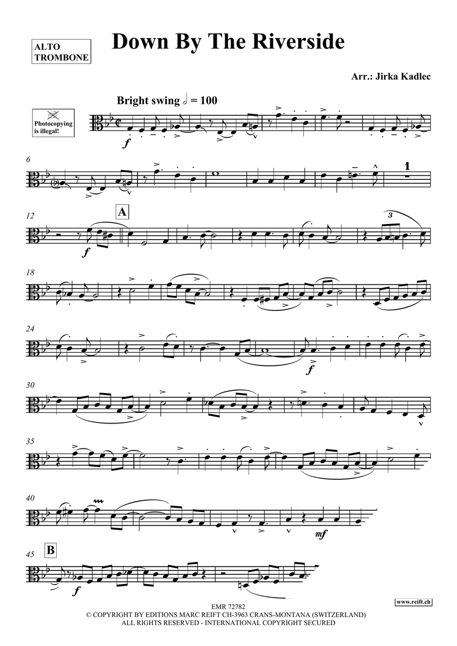 Down By The Riverside Down By The Riverside Piano Accompaniment scores gallery preview page 3