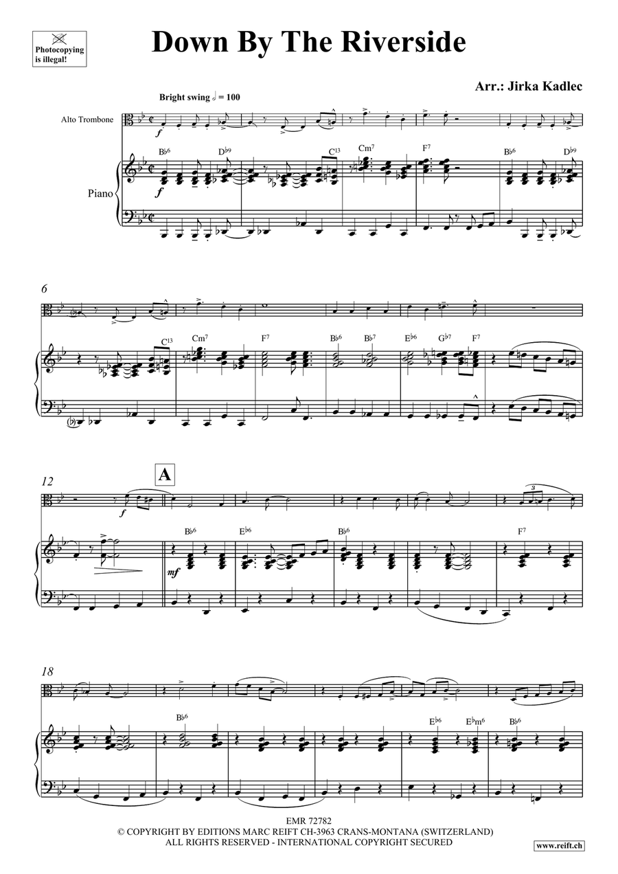 Down By The Riverside Down By The Riverside Piano Accompaniment scores gallery preview page 4