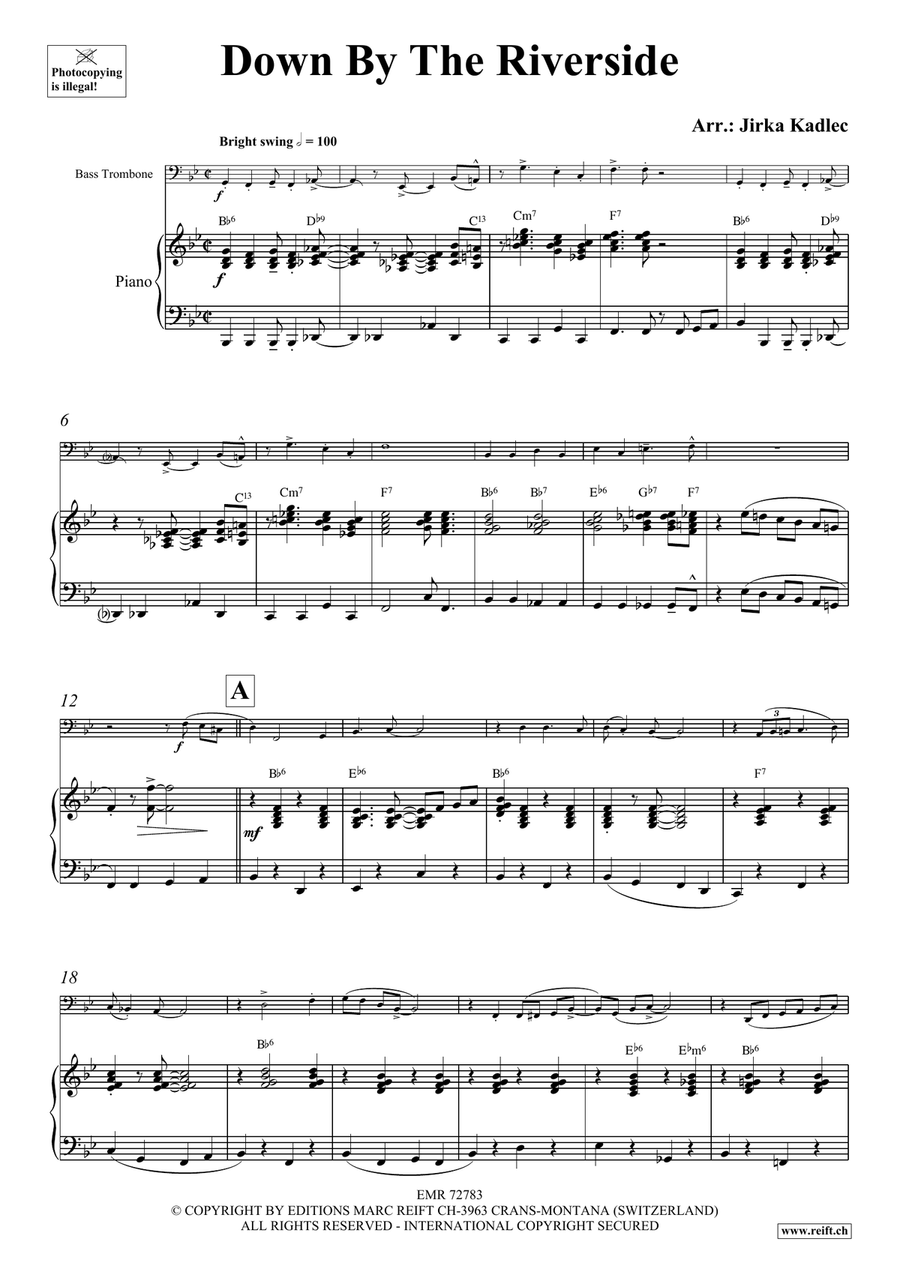 Down By The Riverside Down By The Riverside Bass Trombone scores gallery preview page 4