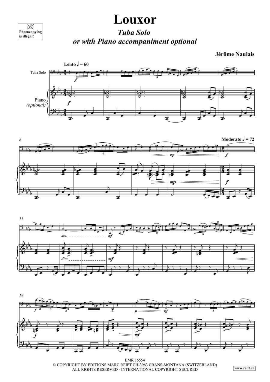 Louxor by Jerome Naulais Tuba - Sheet Music page 5