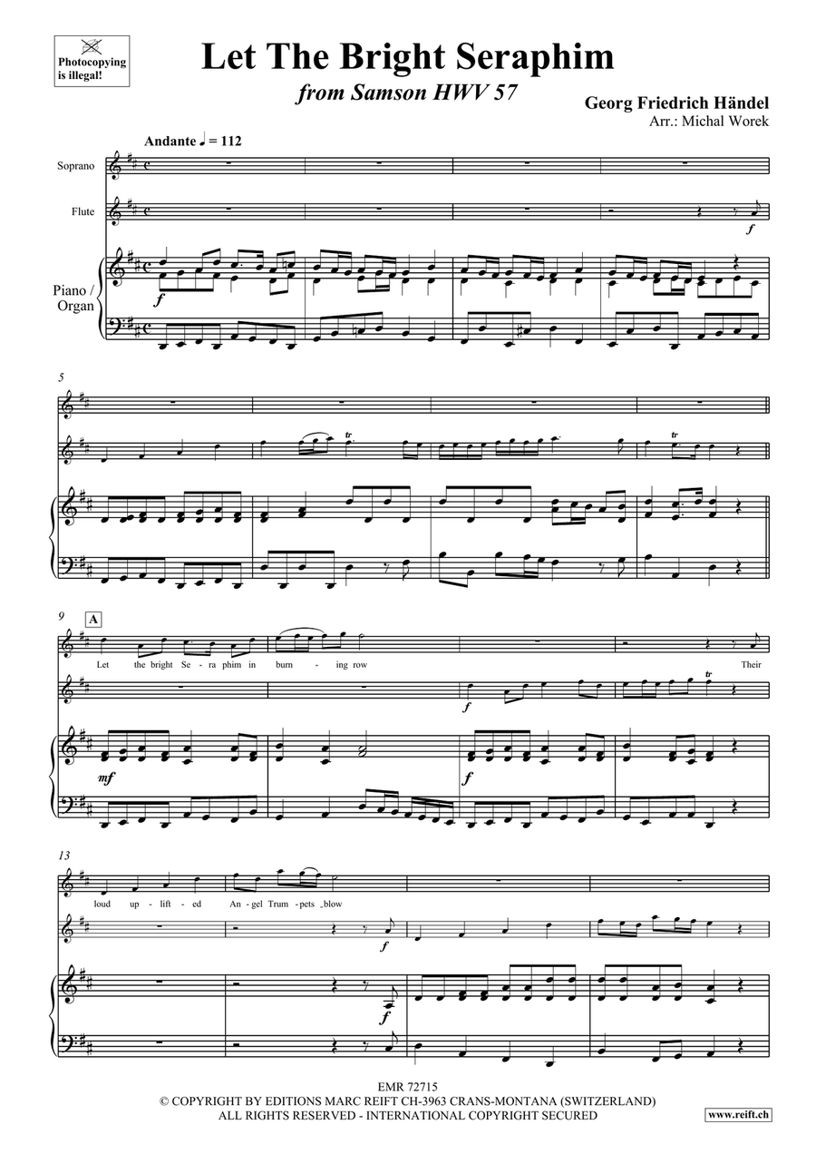 Let The Bright Seraphim Let The Bright Seraphim Flute scores gallery preview page 3