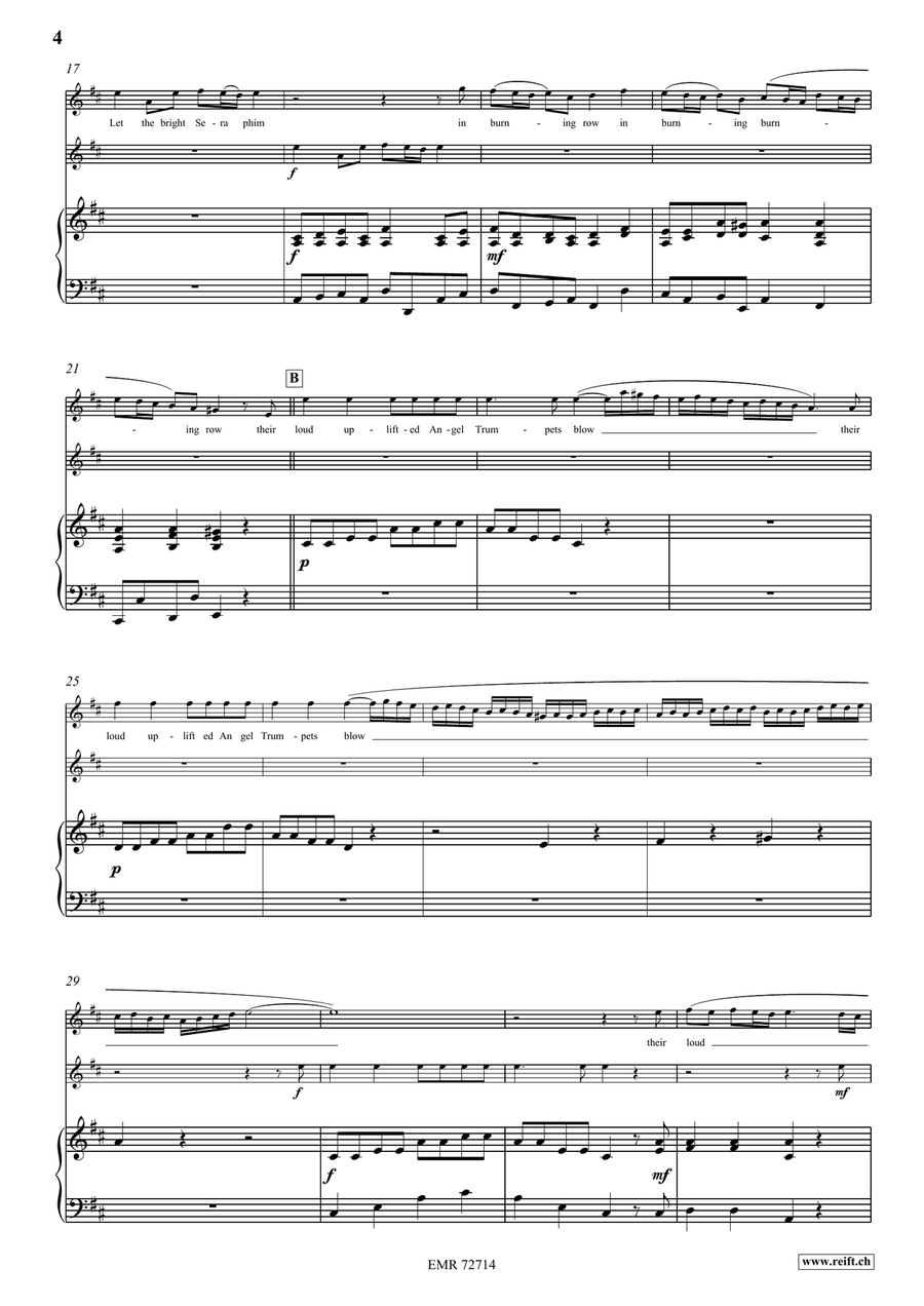 Let The Bright Seraphim Let The Bright Seraphim Trumpet scores gallery preview page 4