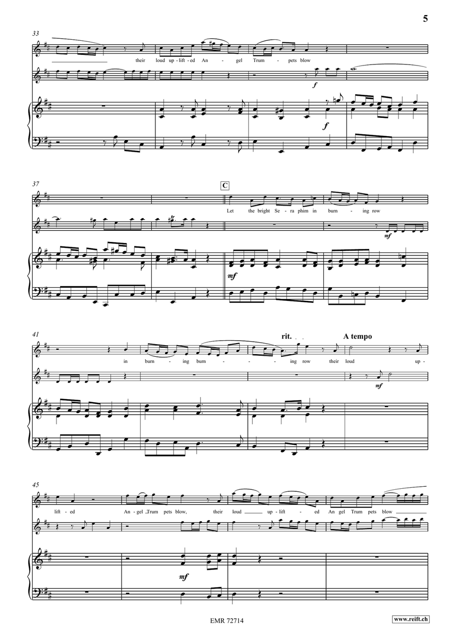 Let The Bright Seraphim Let The Bright Seraphim Trumpet scores gallery preview page 5