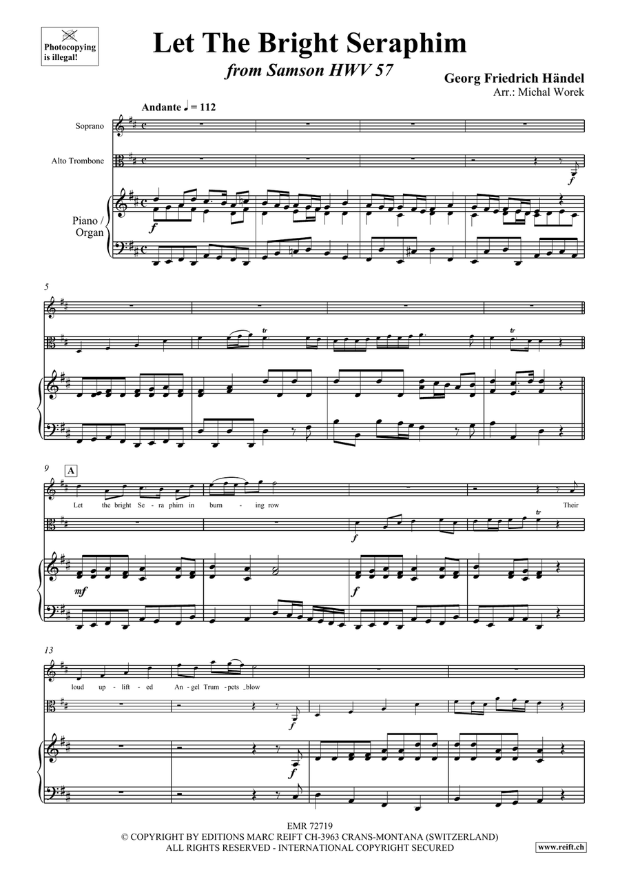 Let The Bright Seraphim Let The Bright Seraphim Trombone scores gallery preview page 3