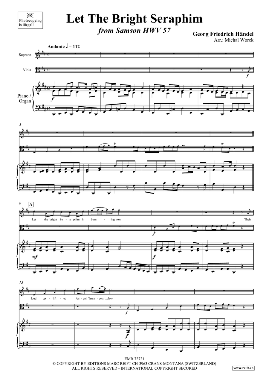 Let The Bright Seraphim Let The Bright Seraphim Viola scores gallery preview page 3
