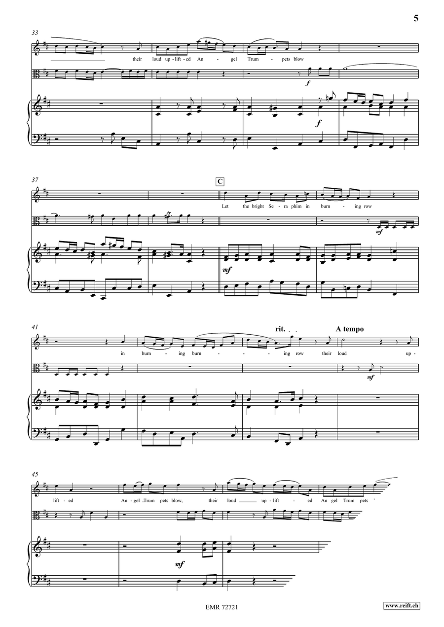 Let The Bright Seraphim Let The Bright Seraphim Viola scores gallery preview page 5