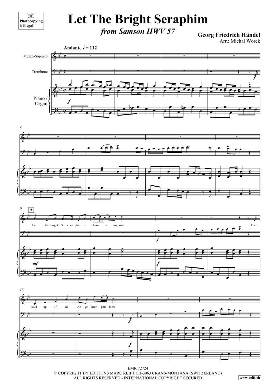 Let The Bright Seraphim Let The Bright Seraphim Trombone scores gallery preview page 3