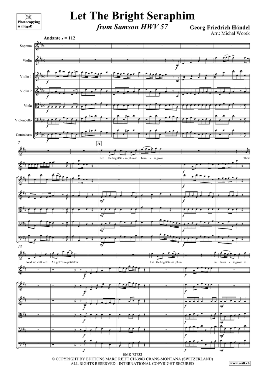 Let The Bright Seraphim Let The Bright Seraphim String Orchestra scores gallery preview page 3