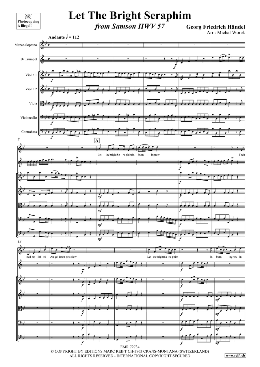 Let The Bright Seraphim String Orchestra scores gallery preview page 3