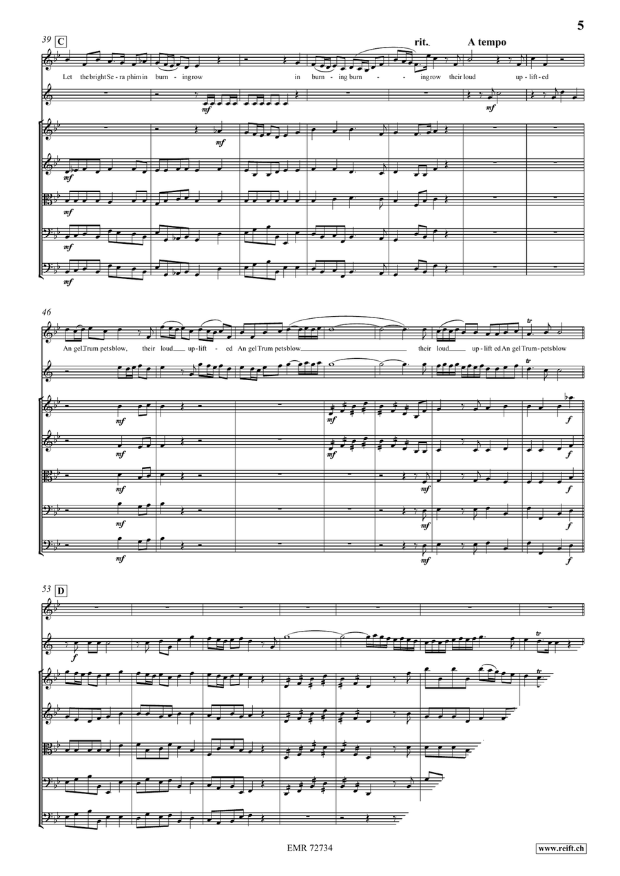 Let The Bright Seraphim String Orchestra scores gallery preview page 5