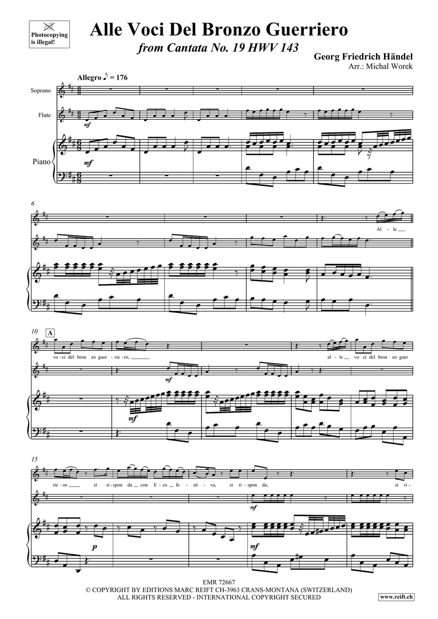 Alle Voci Del Bronzo Guerriero Flute scores gallery preview page 3