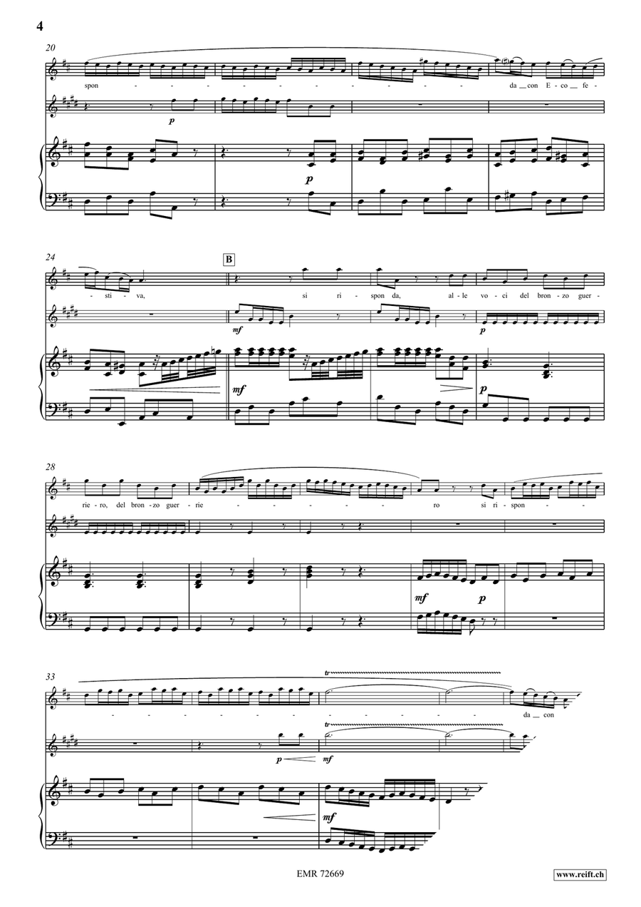 Alle Voci Del Bronzo Guerriero Clarinet scores gallery preview page 4