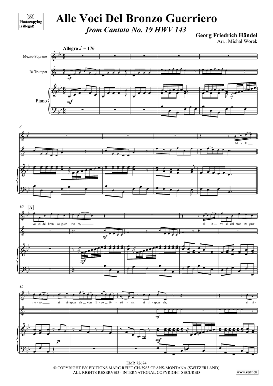 Alle Voci Del Bronzo Guerriero Trumpet scores gallery preview page 3