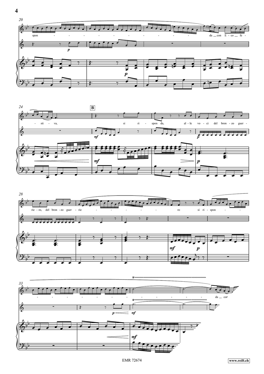 Alle Voci Del Bronzo Guerriero Trumpet scores gallery preview page 4