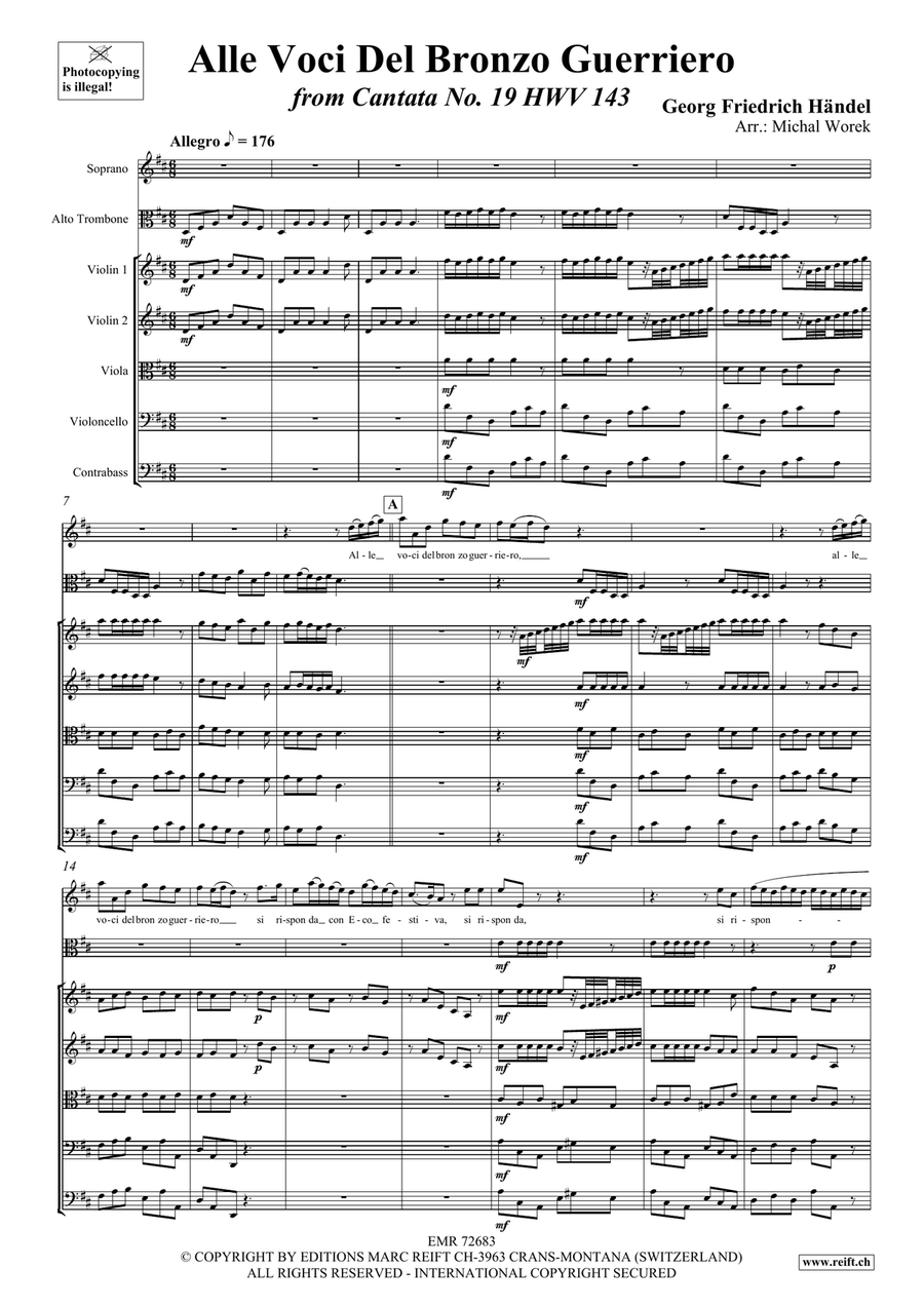 Alle Voci Del Bronzo Guerriero String Orchestra scores gallery preview page 3