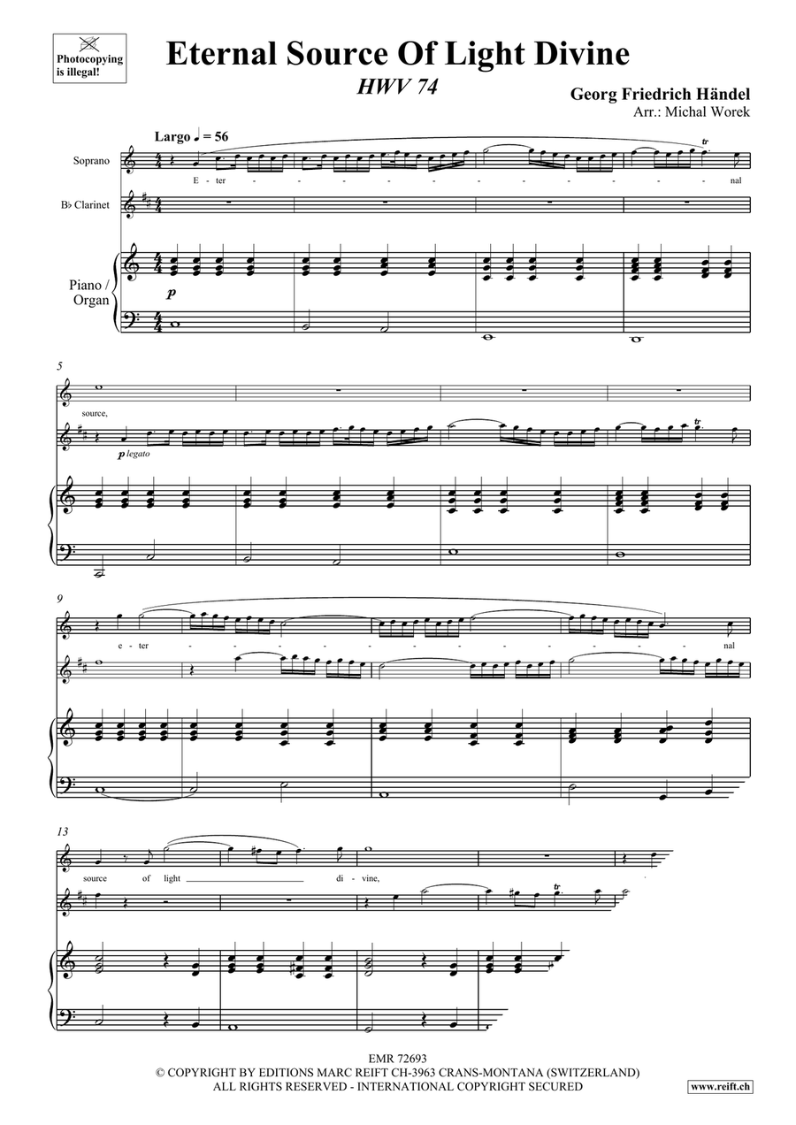 Eternal Source Of Light Divine Clarinet scores gallery preview page 3