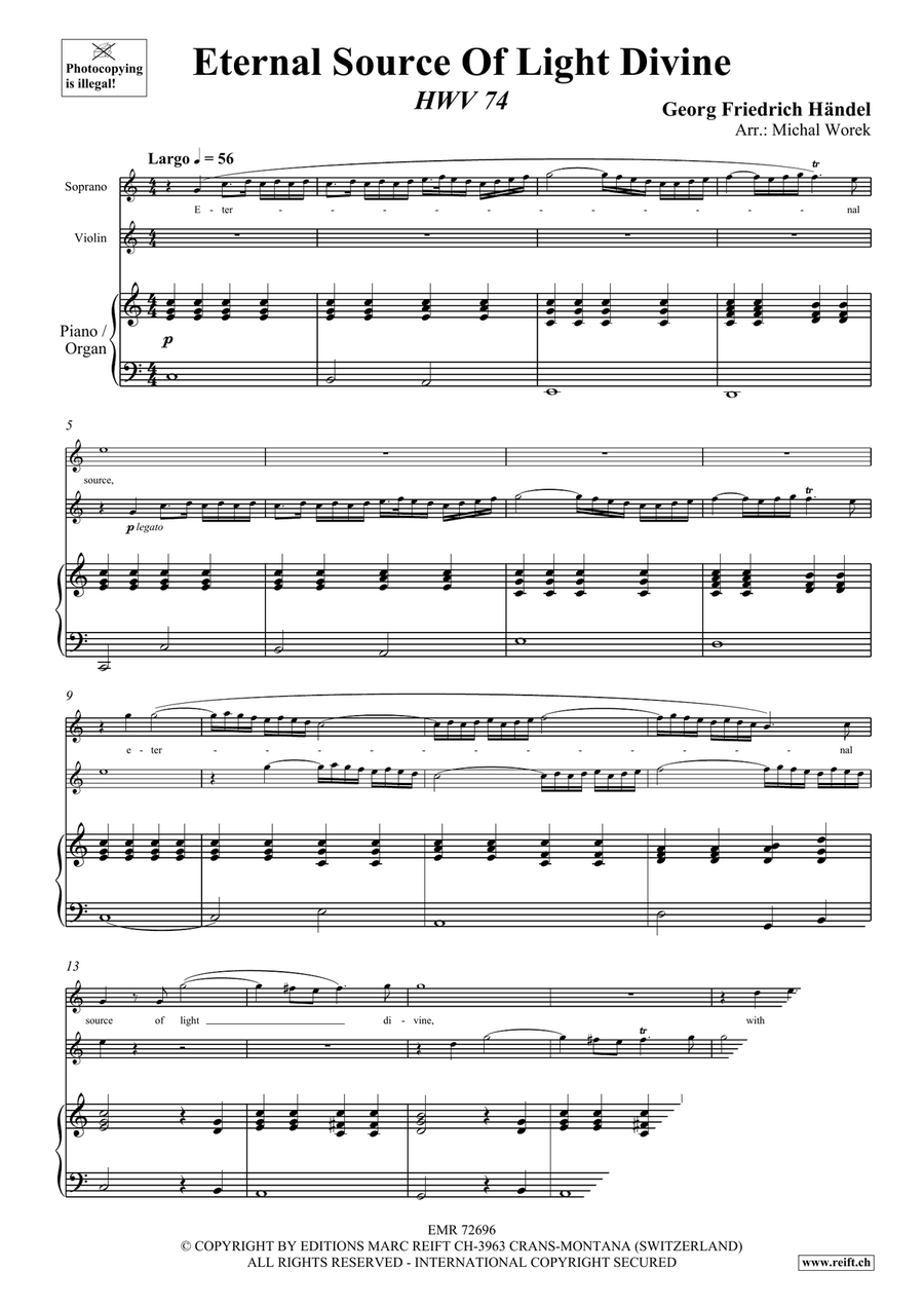 Eternal Source Of Light Divine Violin scores gallery preview page 3