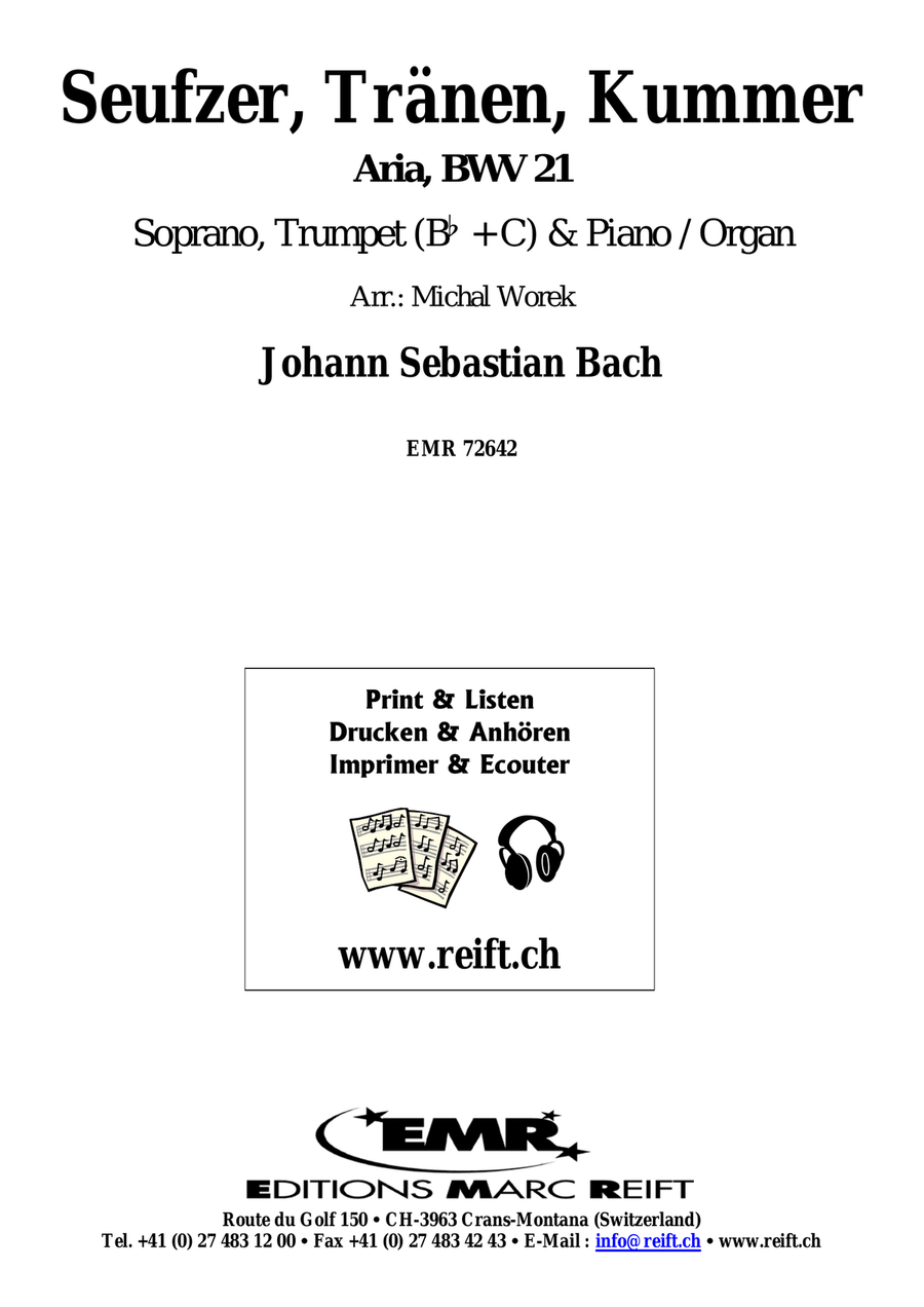 Seufzer, Tränen, Kummer Seufzer, Tränen, Kummer Trumpet scores gallery preview page 2