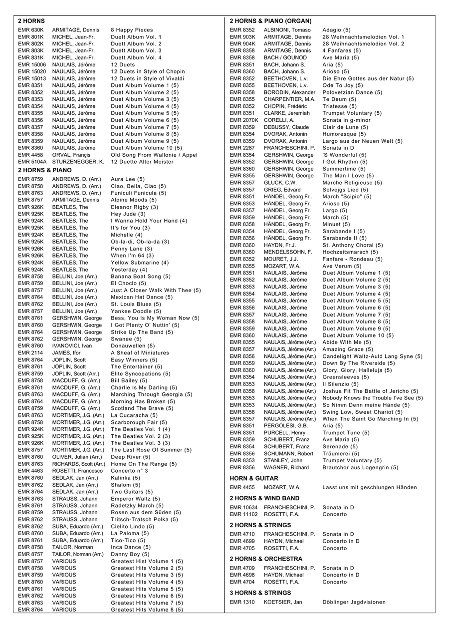 Seufzer, Tränen, Kummer Seufzer, Tränen, Kummer Horn scores gallery preview page 4