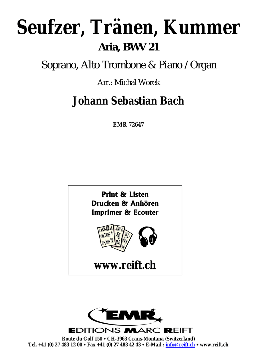 Seufzer, Tränen, Kummer Seufzer, Tränen, Kummer Trombone scores gallery preview page 2