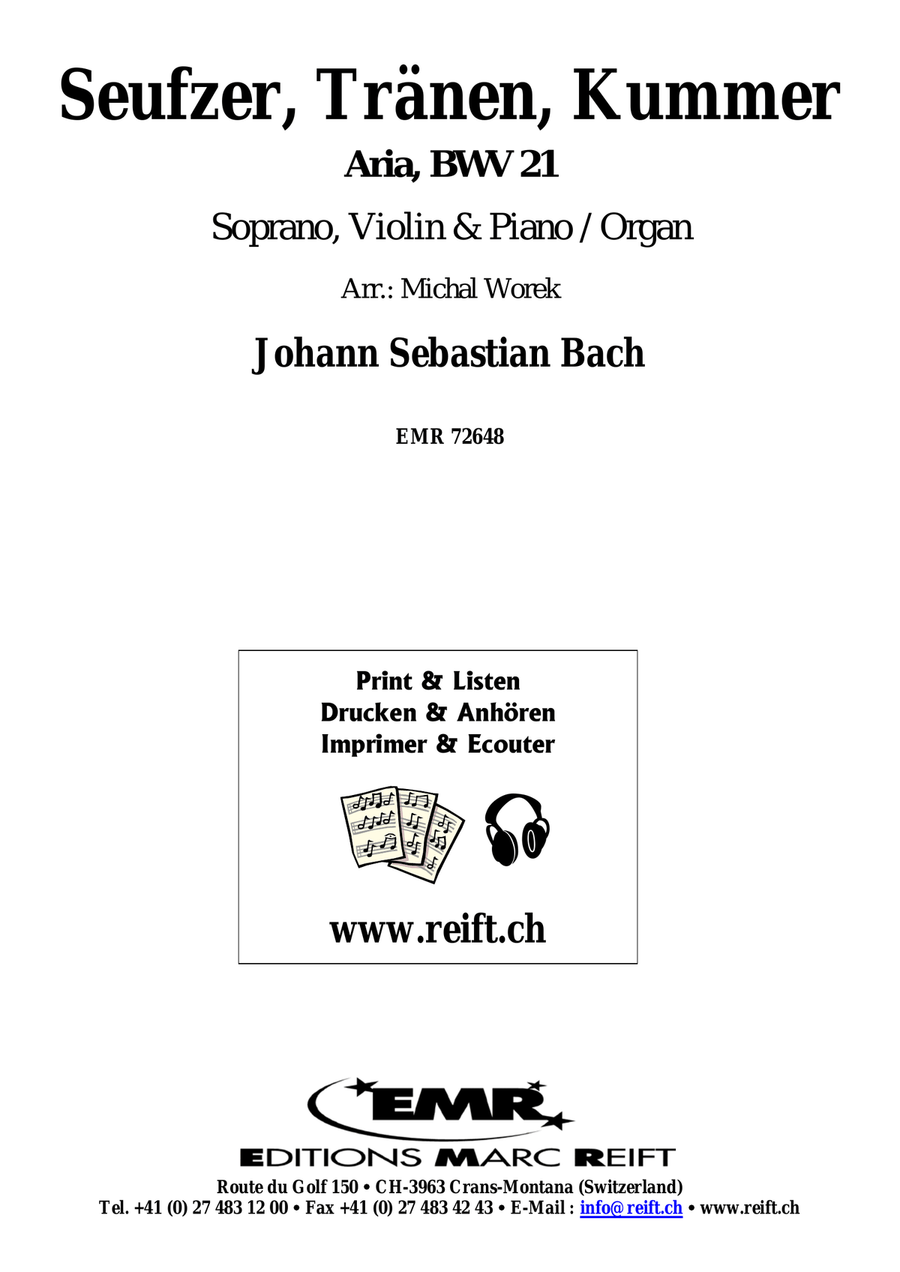 Seufzer, Tränen, Kummer Seufzer, Tränen, Kummer Violin scores gallery preview page 2