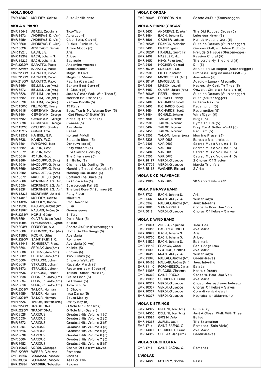 Seufzer, Tränen, Kummer Seufzer, Tränen, Kummer Viola scores gallery preview page 4