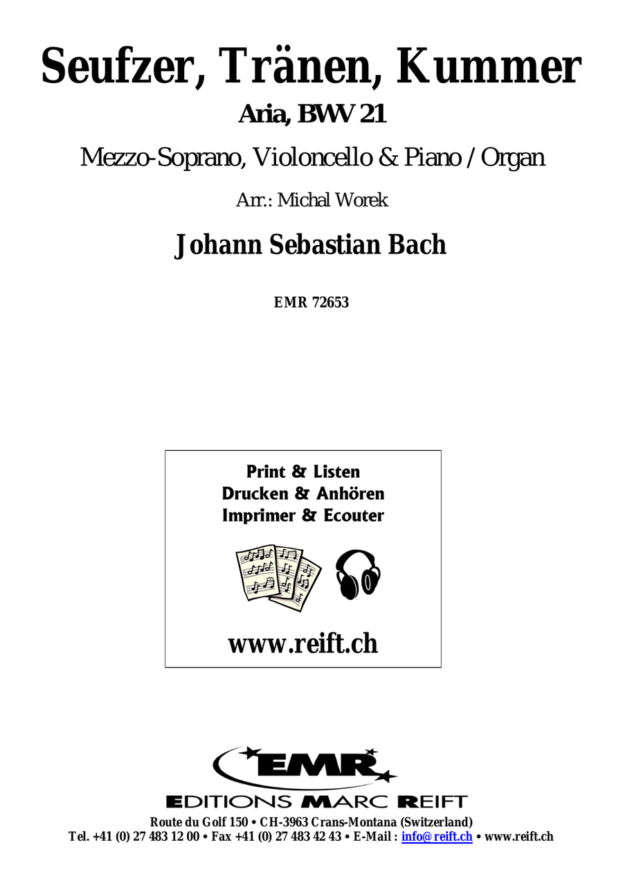 Seufzer, Tränen, Kummer Seufzer, Tränen, Kummer Cello scores gallery preview page 2