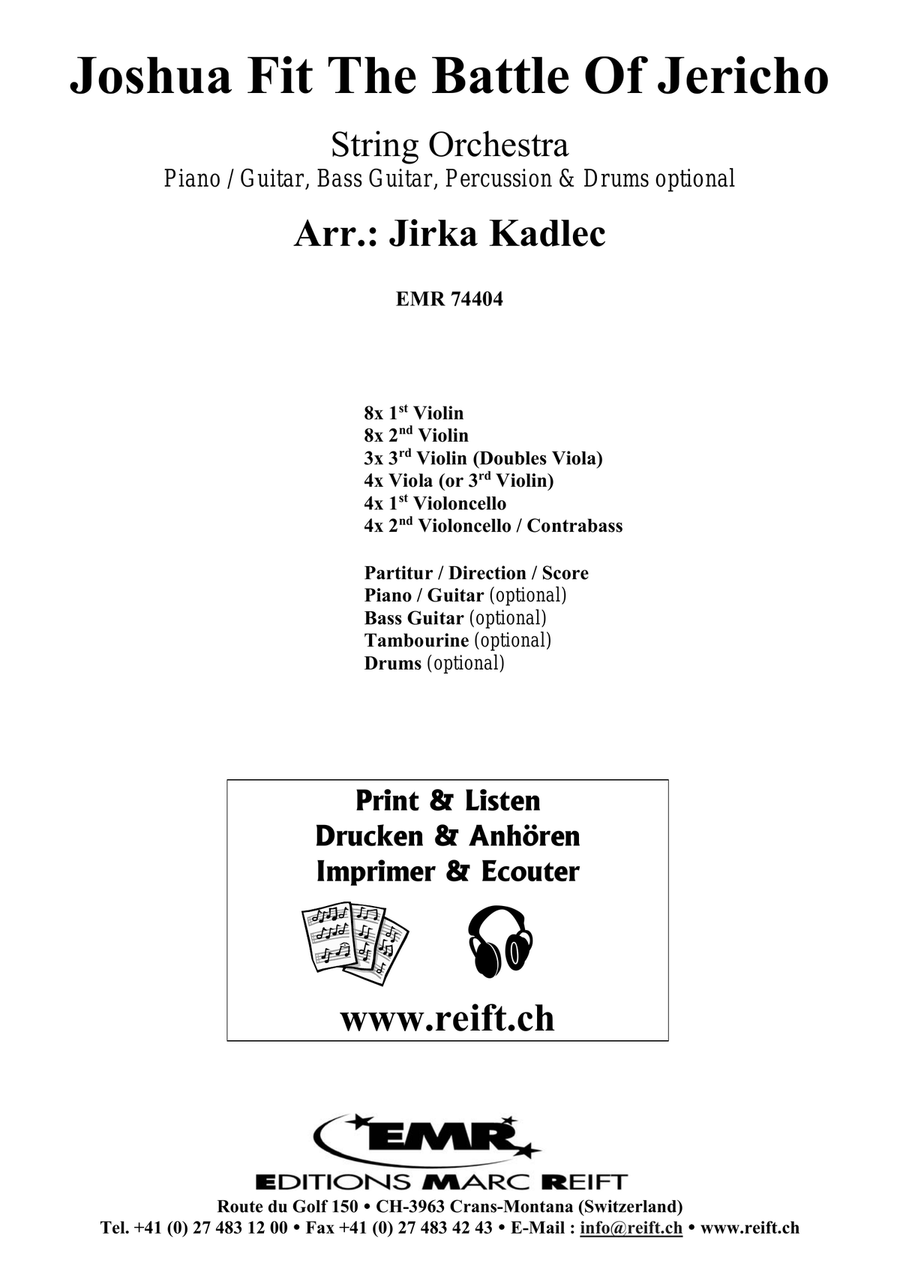 Joshua Fit The Battle Of Jericho String Orchestra scores gallery preview page 2
