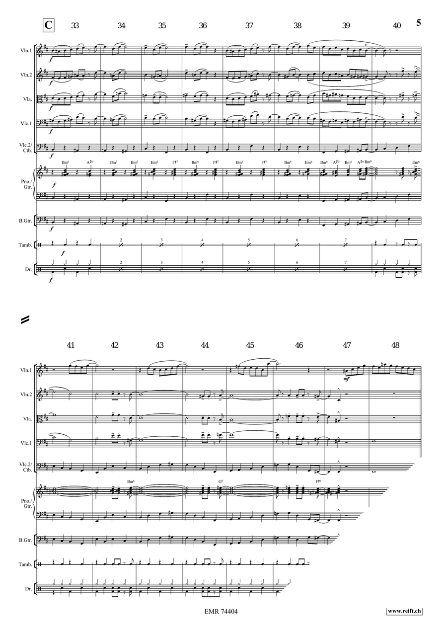 Joshua Fit The Battle Of Jericho String Orchestra scores gallery preview page 5