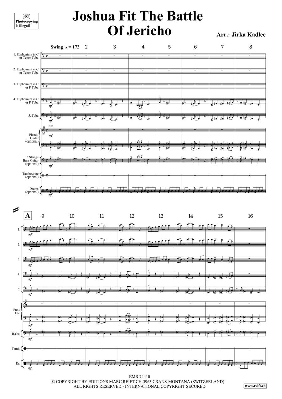 Joshua Fit The Battle Of Jericho Tuba scores gallery preview page 3