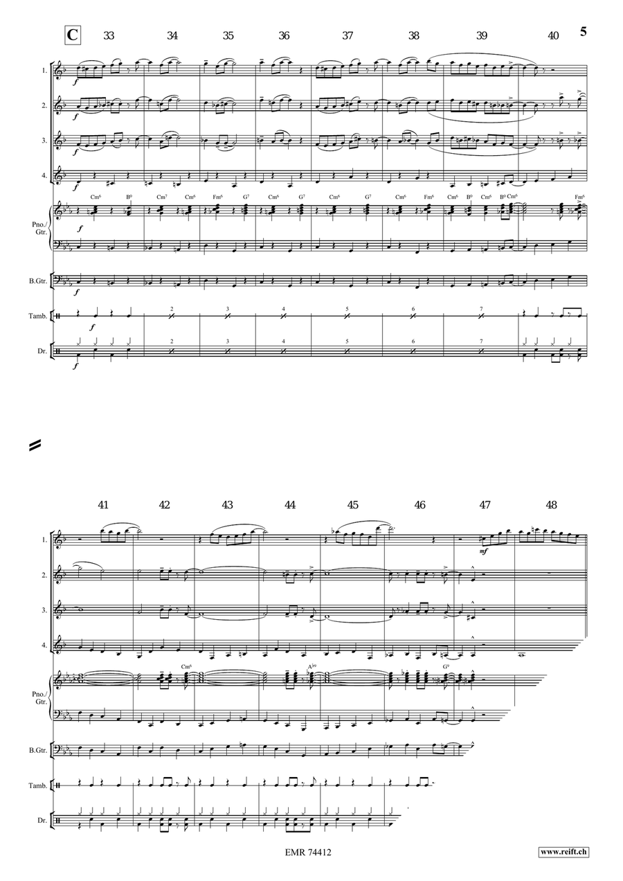 Joshua Fit The Battle Of Jericho Clarinet Quartet scores gallery preview page 5