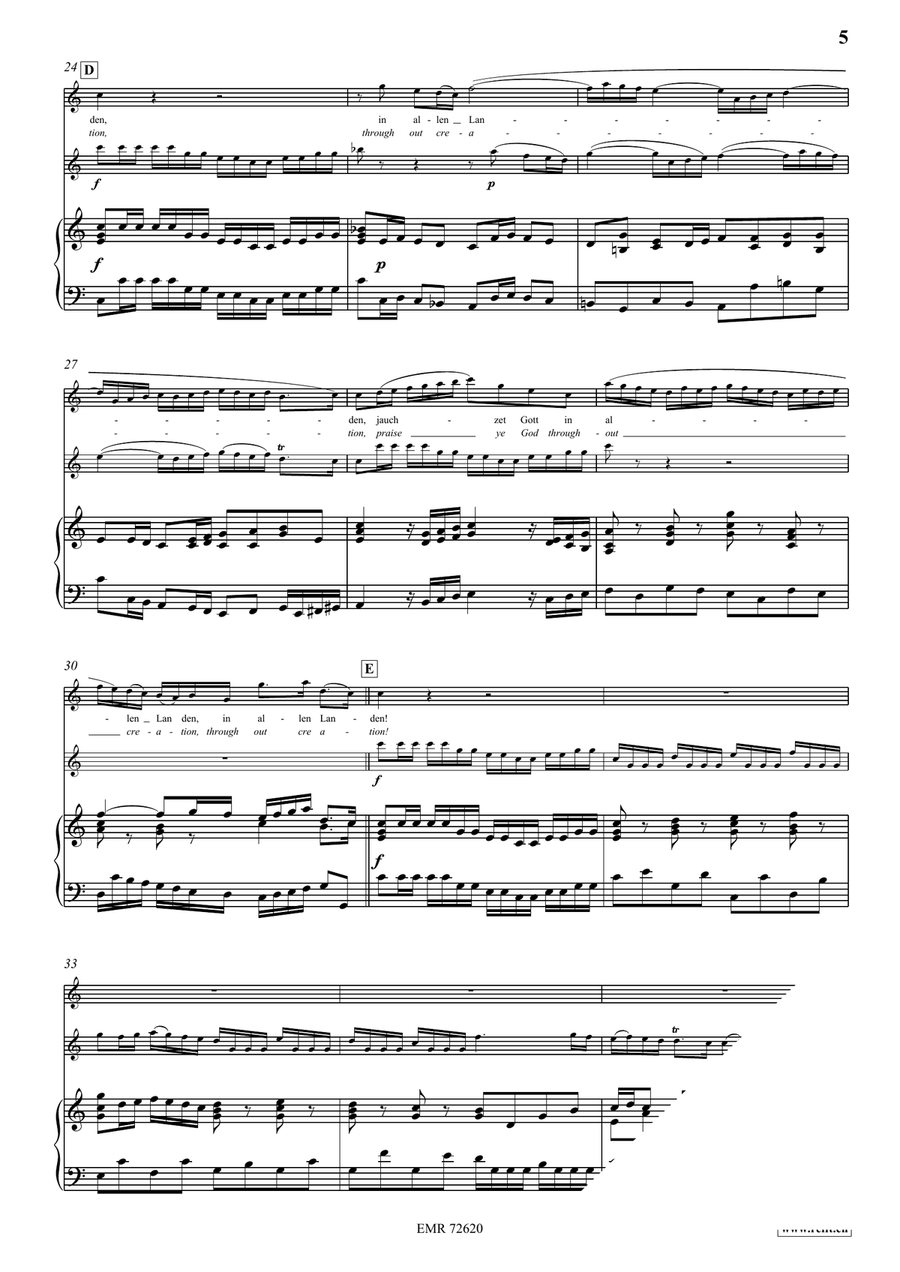 Jauchzet Gott in allen Landen Organ scores gallery preview page 5