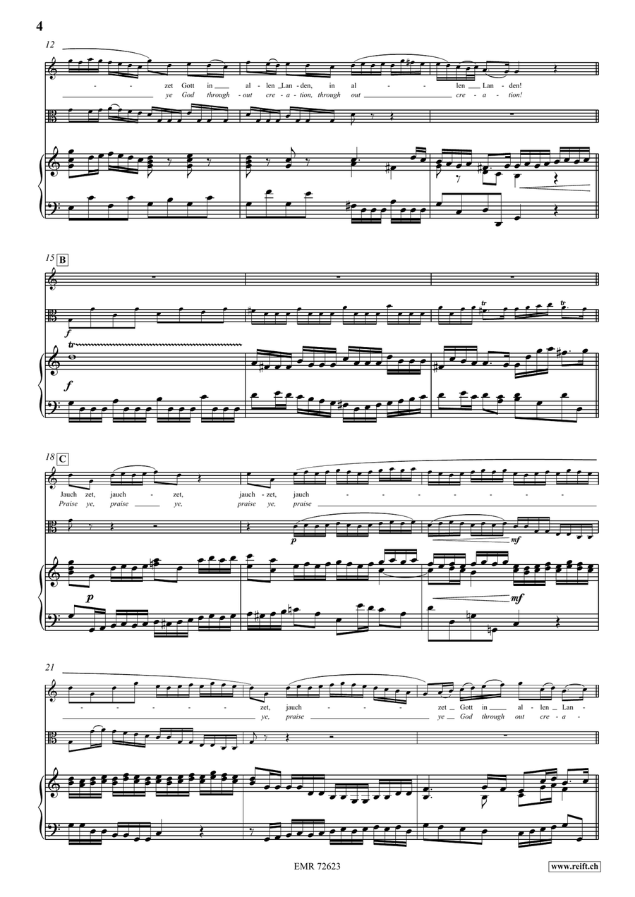 Jauchzet Gott in allen Landen Trombone scores gallery preview page 4