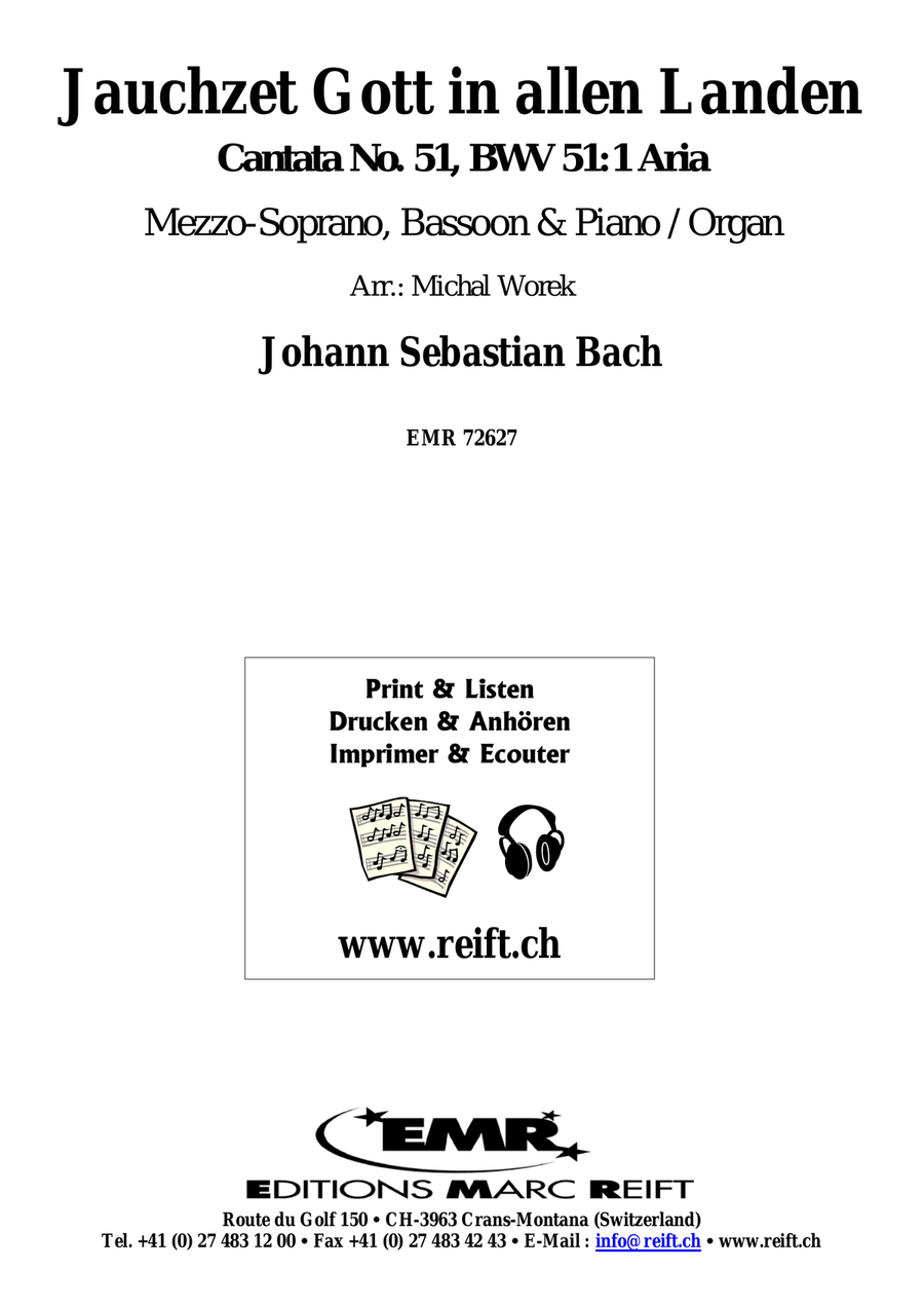 Jauchzet Gott in allen Landen Bassoon Solo scores gallery preview page 2