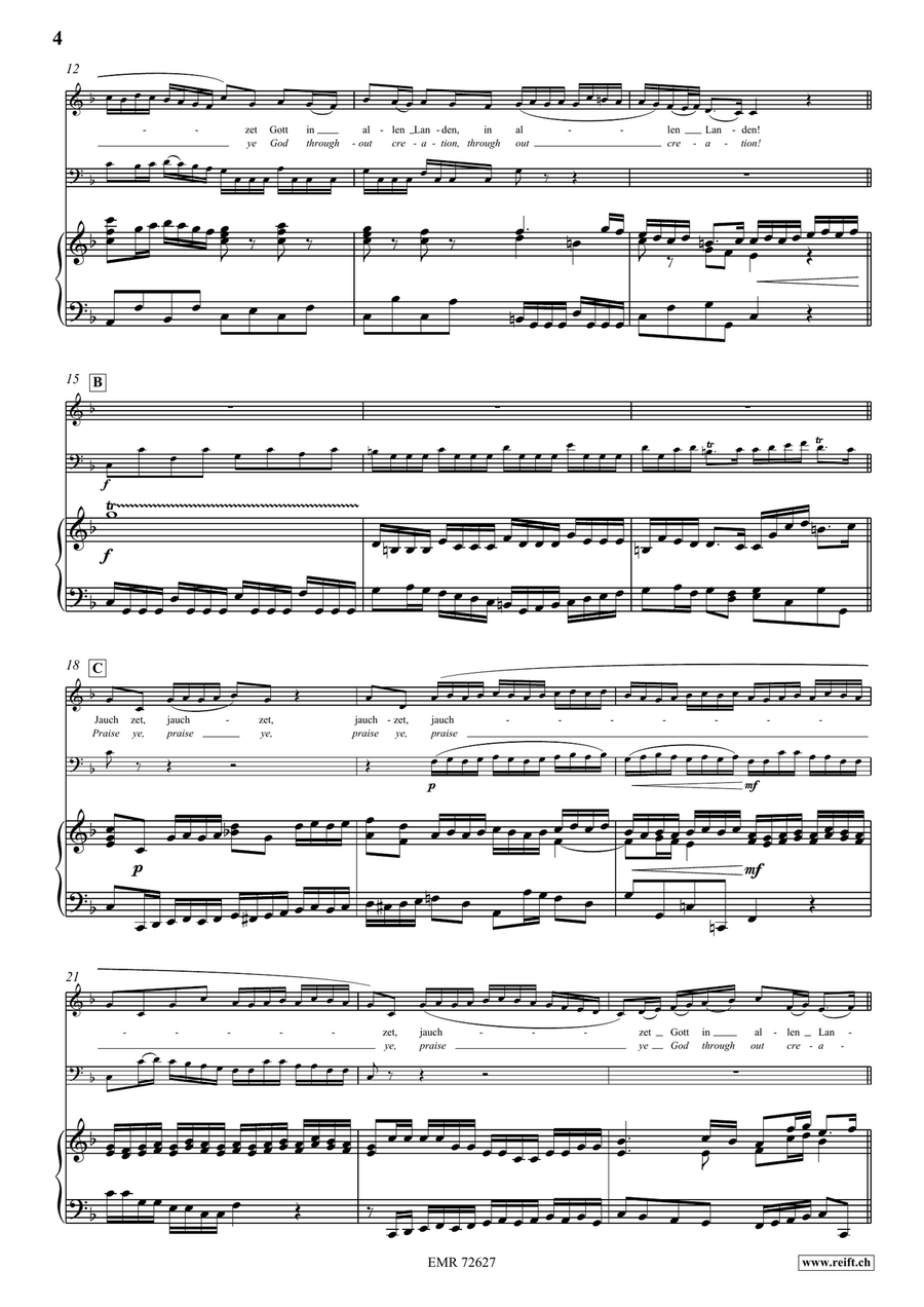 Jauchzet Gott in allen Landen Bassoon Solo scores gallery preview page 4
