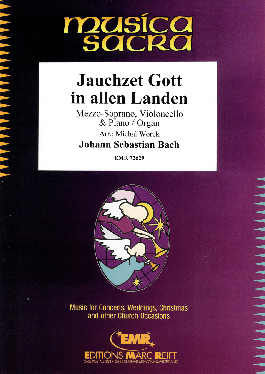 Jauchzet Gott in allen Landen Cello scores gallery preview page 1
