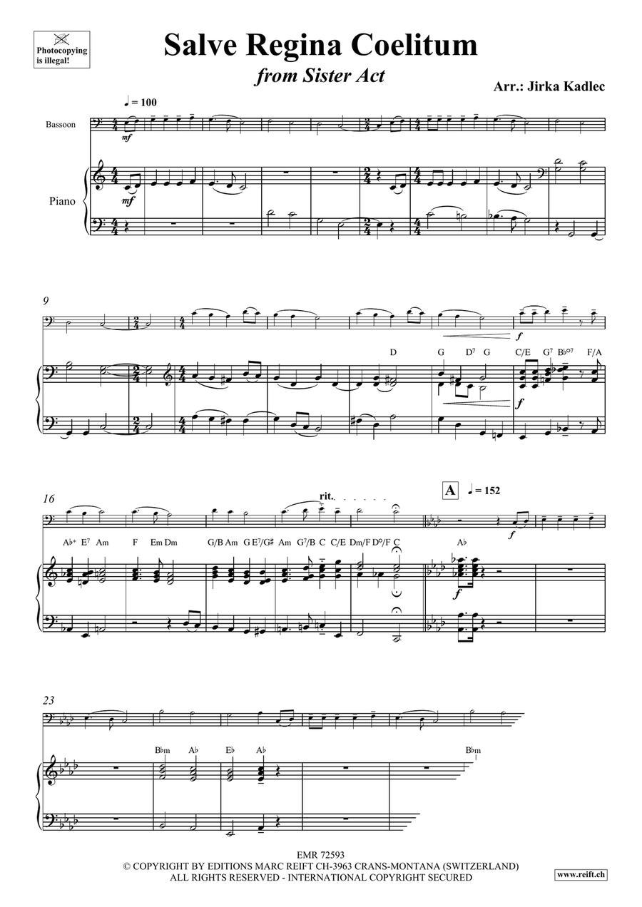 Salve Regina Coelitum Salve Regina Coelitum Bassoon Solo scores gallery preview page 4