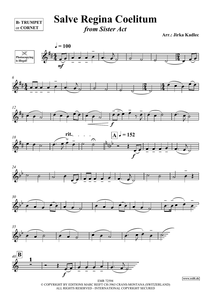 Salve Regina Coelitum Salve Regina Coelitum Cornet scores gallery preview page 3