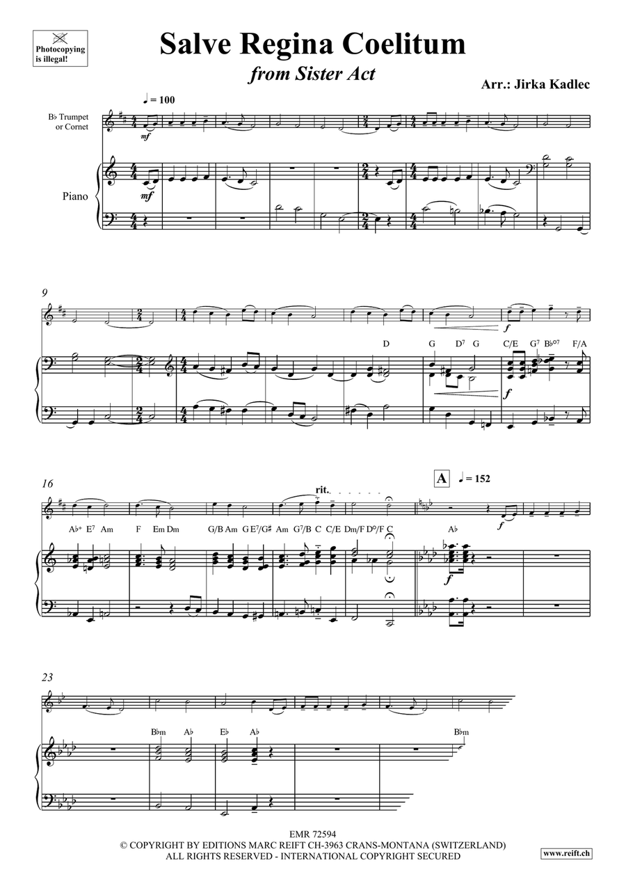 Salve Regina Coelitum Salve Regina Coelitum Cornet scores gallery preview page 4