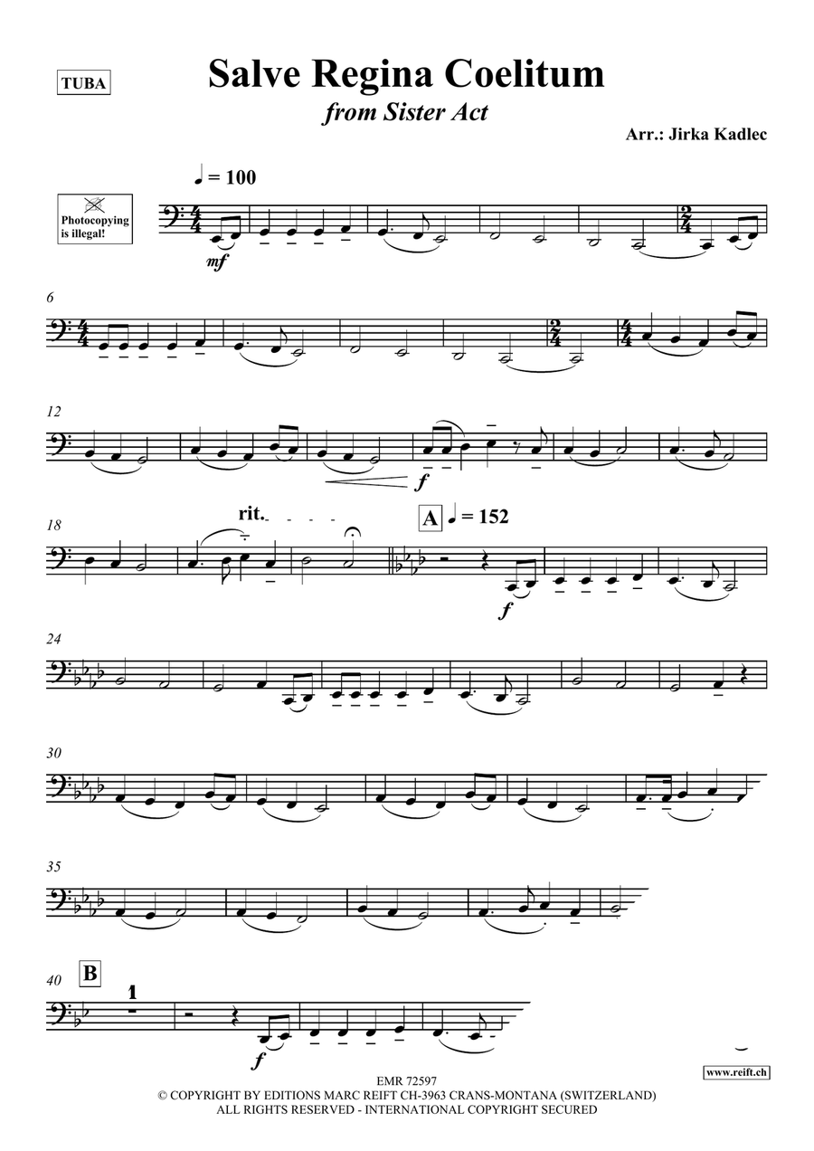 Salve Regina Coelitum Salve Regina Coelitum Tuba scores gallery preview page 3