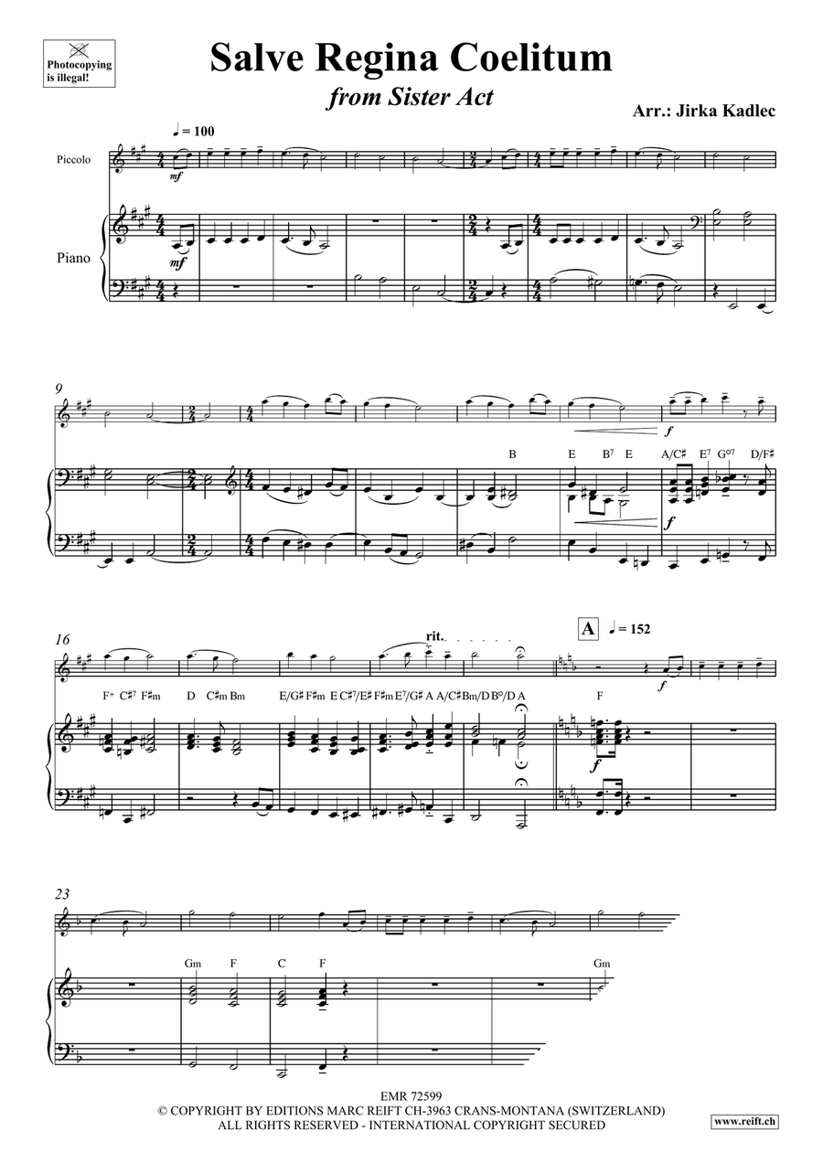 Salve Regina Coelitum Salve Regina Coelitum Piccolo scores gallery preview page 4
