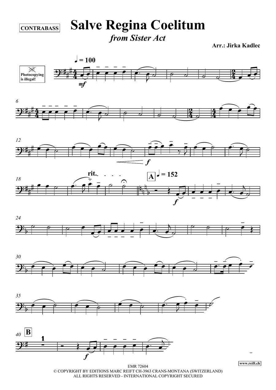 Salve Regina Coelitum Salve Regina Coelitum Double Bass scores gallery preview page 3