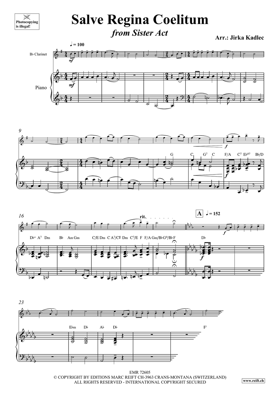 Salve Regina Coelitum Salve Regina Coelitum Clarinet Solo scores gallery preview page 4