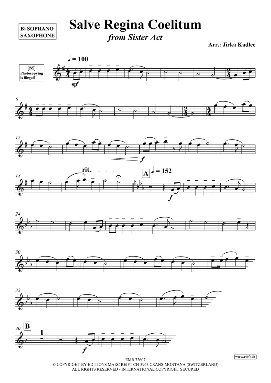 Salve Regina Coelitum Salve Regina Coelitum Soprano Saxophone scores gallery preview page 3