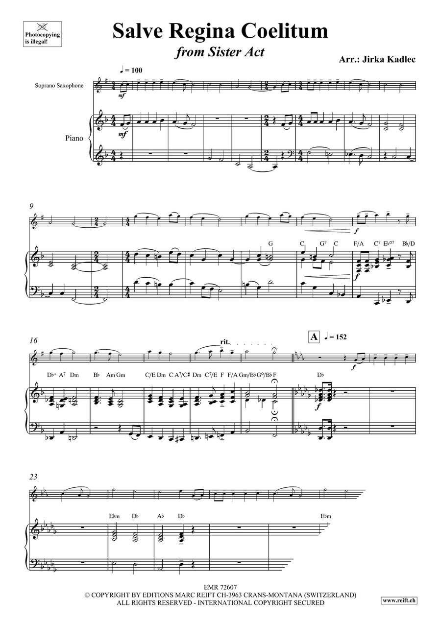 Salve Regina Coelitum Salve Regina Coelitum Soprano Saxophone scores gallery preview page 4